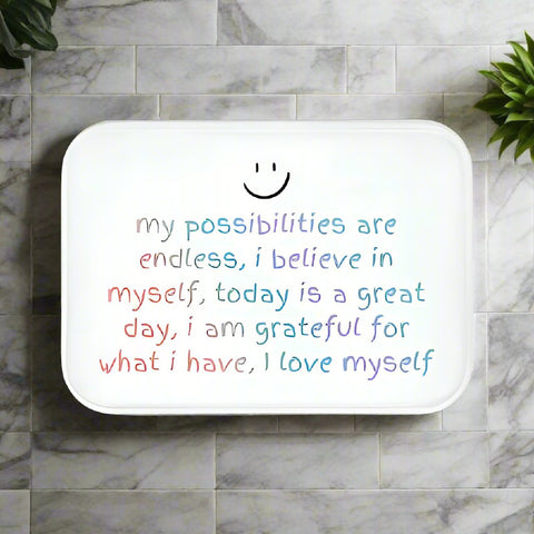 Positive Affirmation Bath Mat