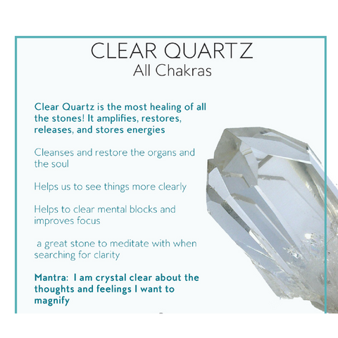 Clear Quartz properties for healing, clarity, and chakra balance.