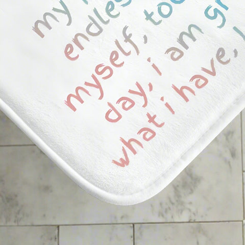 Positive Affirmation Bath Mat